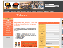 Tablet Screenshot of efl-prague.net